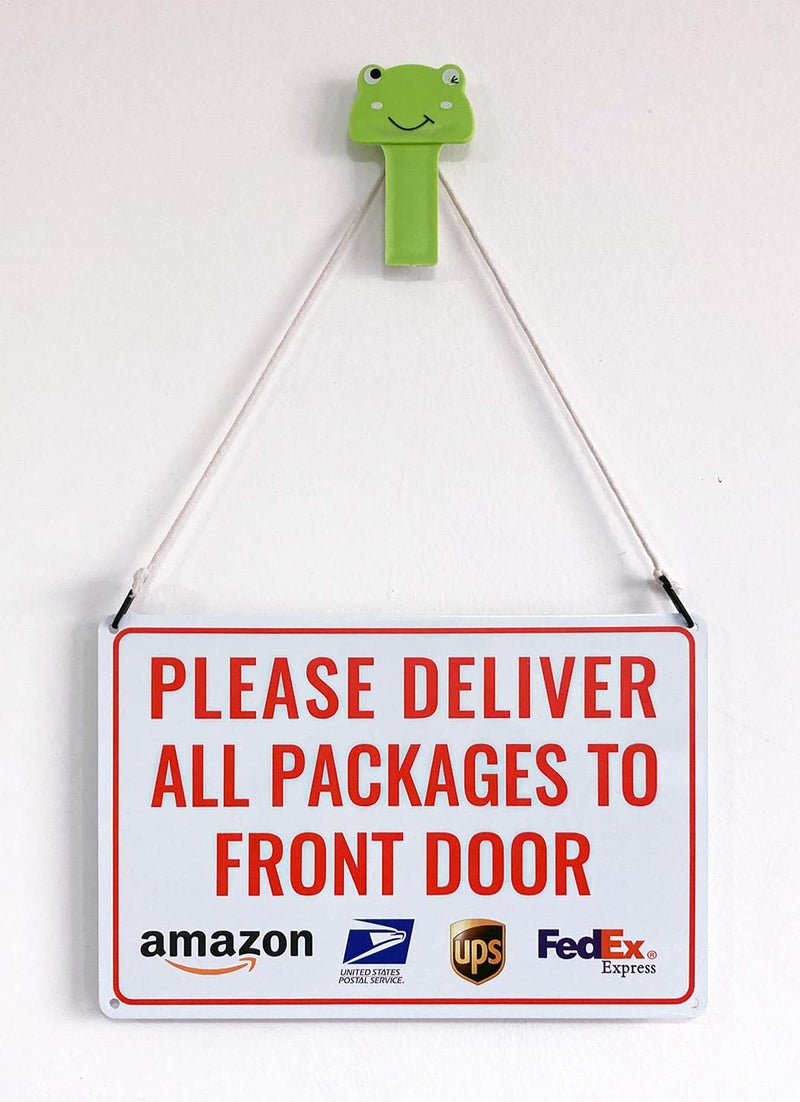 Bestylez Please Deliver All Packages to Front Door - Bestylez Delivery Sign for Outdoor Use 12"" * 8"" (144) - Image 3